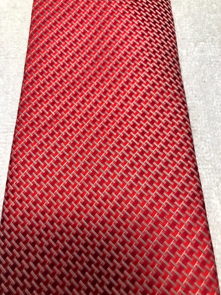 CORBATA VENETTO HOMBRE ROJA CON GRIS 3,75 X 57 Foto 3 de 4