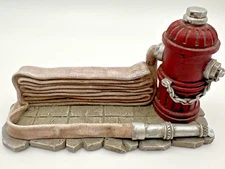 VTG 1998 Red Hats Courage Fire Hydrant/Hose Business Card Holder FM88071 Vanmark