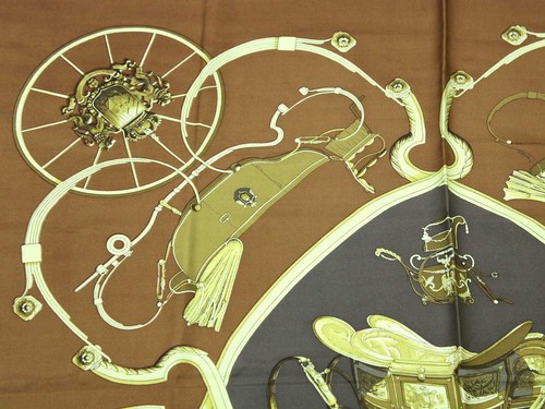 Hermes Vintage Rare scarf Carre 90 springs Silk from japan - Picture 8 of 24