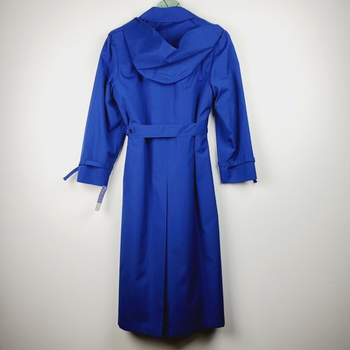 Vintage 1990's Misty Harbor Model Beth Cobalt Blue Rmvbl Liner Coat 6 Petite NWT - Picture 10 of 11