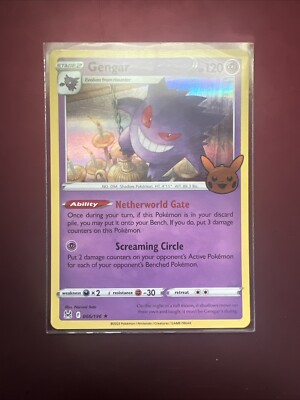 Pokémon TCG Gengar Lost Origins 066/196 Holo Rare Trick Or Trade