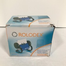 Rolodex Open Rotary Card File 250 1-3/4 Inch X 3 1/4 Inch Black Finish NIP 66700