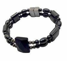 Vintage Magnetic Hematite 7 Bracelet Unisex Extra Super Strong Magnet