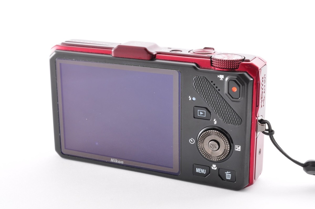 Nikon Coolpix S9300 Red Near Mint 16.0MP Compact Digital