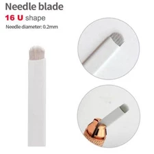 16 Pin U Shape Microblading Needle Eyebrow Tattoo Permanent Makeup Manual Blades