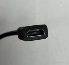 8in HDMI Port Saver Cable Male to Female Extension - Black