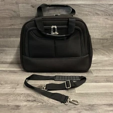 Samsonite Luggage Bag Black Soft Shell Luggage Hand 17" Travel Carry On Strap