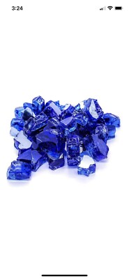 Element Fire Glass 1/2 In. Cobalt Blue Reflective Fire Glass 10 Lbs., Large Fire