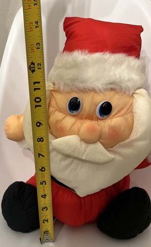 Dan Dee Santa Claus Plush Nylon Puffalump Style 15" Christmas Puff Style Holiday - Picture 5 of 5