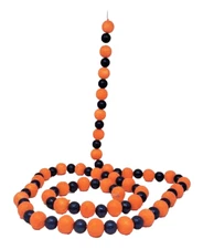 Auburn Tigers Orange and Navy Blue Glittered Garland 5 Feet Long