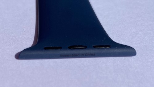 Apple Watch Midnight Blue Sport Band Rose Gold Pin Serie 42mm 44mm 45mm 49mm M/L - Picture 5 of 7