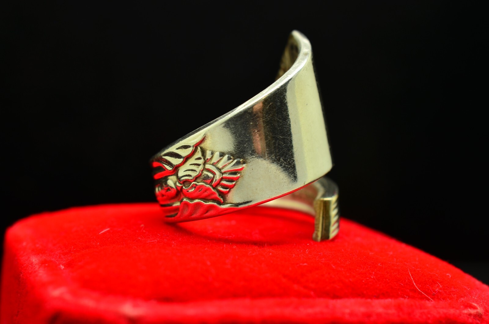 925 Sterling Silver Spoon Ring - image 3