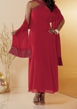 size 8 Formal Red Gown Dress formal wedding cruise by Ashro new