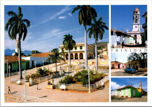 Postal cromada Trinidad De Cuba Multi View Patrimonio De La Humanidad UNP - Imagen 1 de 2