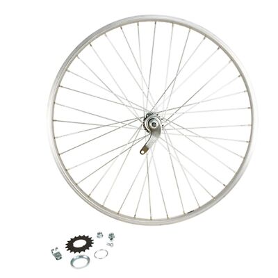 Rad Stadtfahrrad 650x35b AR Mutter Vollachse Alufelge silber Rücktritt 36t