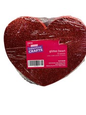 Valentines Crafts Glittered Hearts 12 Pc 496x5.98 Inches