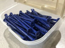 (100) 3/16 x 4" Philips Head Masonry Concrete Screw Tapcon Anchor Blue