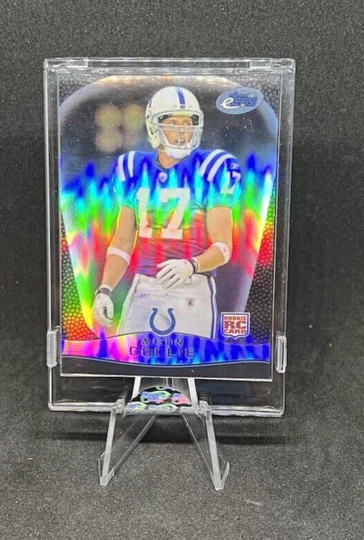 2009 eTopps Austin Collie #14 /749 - Encased - Refractor - RC - COLTS