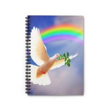 Spiral Notebook Ruled Line / Rainbow Notebook / Bible Notebook / Christian Gift