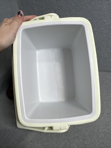 VTG Coleman Lunch Pak Box Picnic Camp Hunt Outdoor Cooler # 5272 Brown & White - Picture 10 of 12