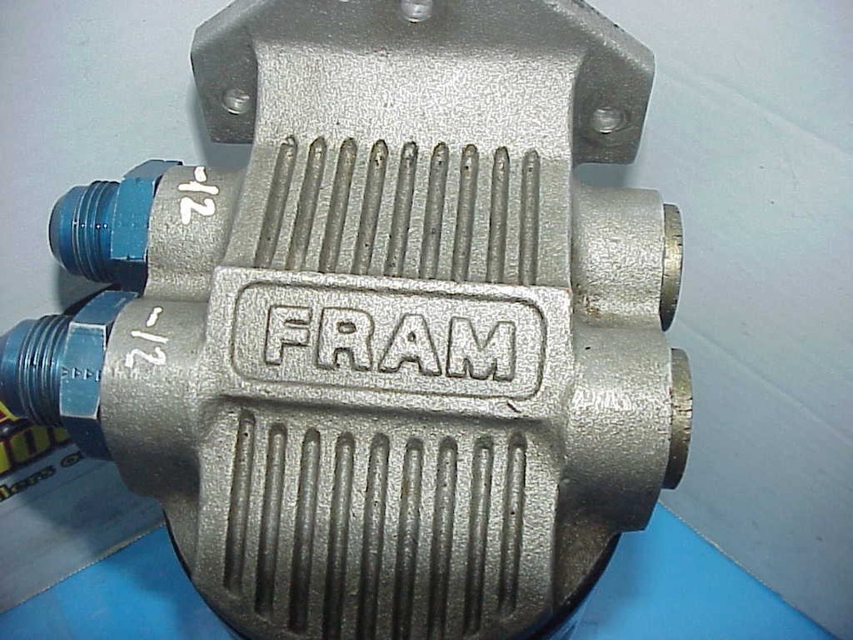 Huge Fram Aluminum Remote Oil Filter Mount with Wix Oil Filter #51222R ...