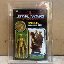 1985 Kenner Star Wars POTF 92 Back C-3PO Removable Limbs AFA 80 80 80 85 MOC