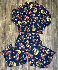 Mario Kart Wii 2 piece winter flannel pajama set boys 10