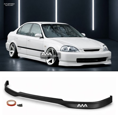 #ad Fits 1996 1998 Honda Civic EK JDM Type R Style PU Front Bumper Chin Lip $54.99