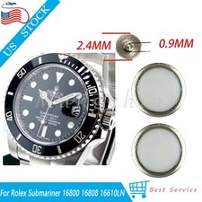 2PCS Pearl Pip Dot Bezel Insert For Rolex Submariner Ceramic 116610 116610LN