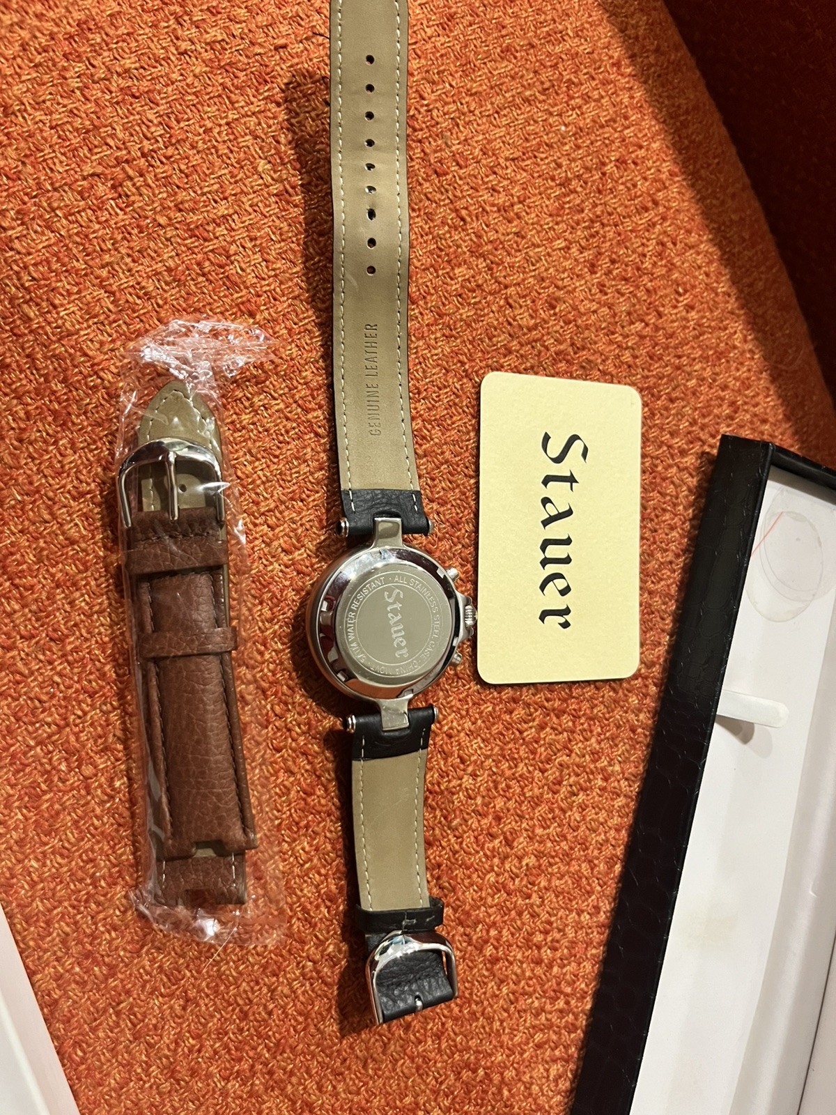 Stauer MOON PHASE "Automatic Watch" with boxes an… - image 2