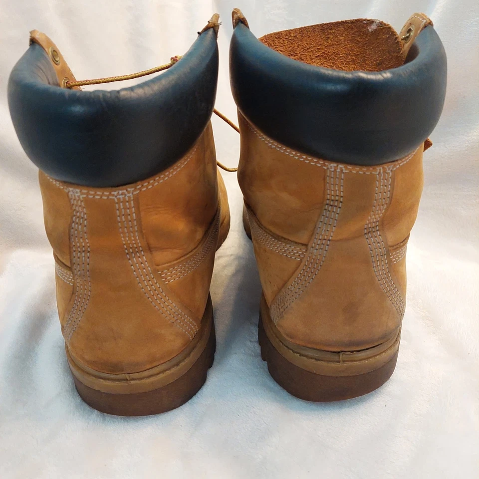 Timberland 6 Pulgadas Cuello Acolchado Premium Impermeable Botas de Trabajo Hombres 11 Tostado Trigo Foto 4 de 4