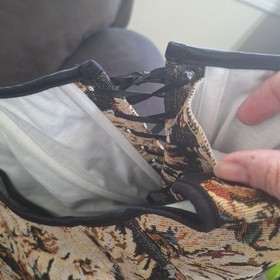 Scarlet Darkness Renaissance Corset Cottagecore Boned Tapestry Vest Womens 16