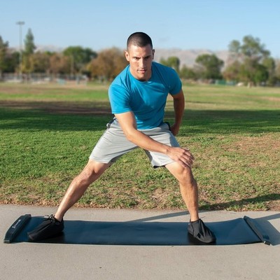 ProSourceFit Slide Board 6ft Übung Core Cardio Training + Booties