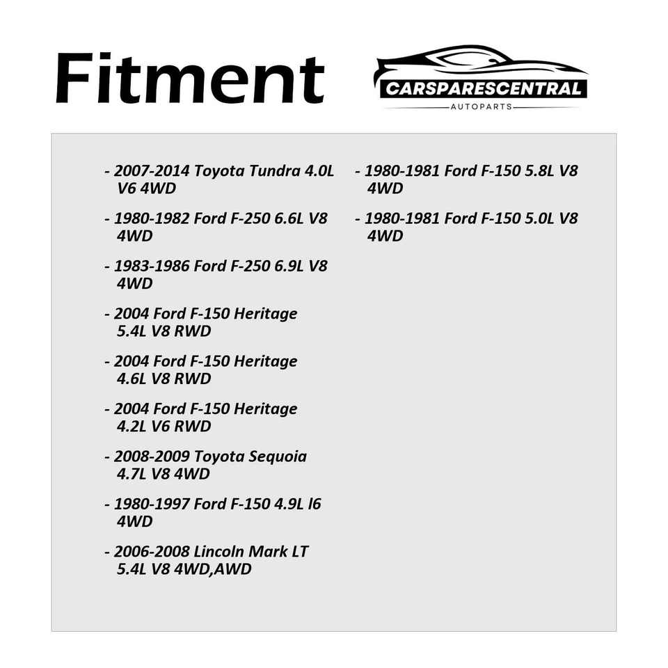 Для 1980 1981 Ford F-150 5,0 л полный привод GMB универсальное соединение передний вал все соединения 2x - Изображение 3 из 4