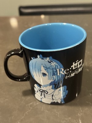 RE:Zero Rem Black Blue Coffee Mug Tea Anime Japan Crunchyroll 11oz 