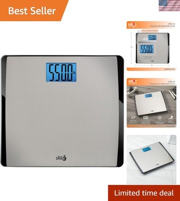 Eat Smart Extra-Wide 550 lb Digital Bathroom Scale - Stainless Steel Elegance