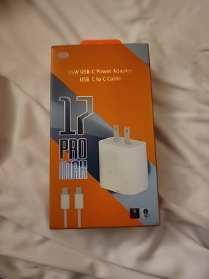 USB-C Wall Power Adapter, USB-C to C Cable  17 Pro Max 35W fast charger 