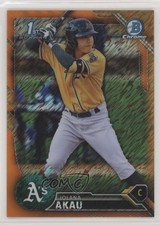 2016 Bowman Chrome Prospects Orange Shimmer Refractor 6/25 Iolana Akau h3a