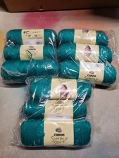 Lot 9 Caron Simply Soft Cool Green 9779 Skein Yarn