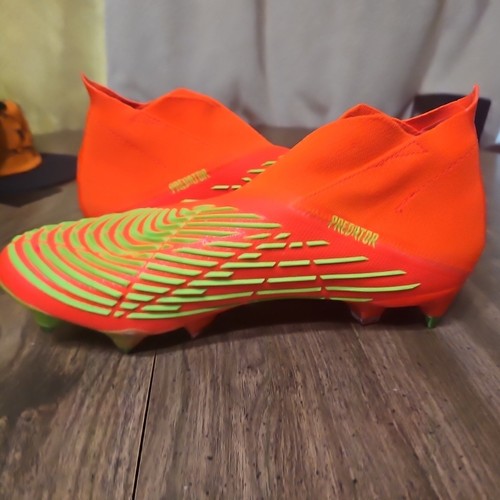 Adidas Predator Edge+ SG “Solar Red Green” Men’s Size 11 Soccer Cleats - Picture 3 of 13