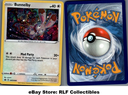 2019 Pokemon, SWSH Promos, #SWSH082 Bunnelby, Black Star Promo