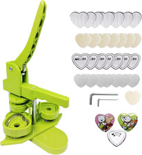 Heart Button Maker Machine DIY Gift, Installation-Free Button Maker Press Machin
