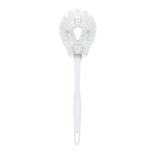 Toilet Bowl Brush w/ Curved Head - Coated Wire Poly Bristles by LOLA