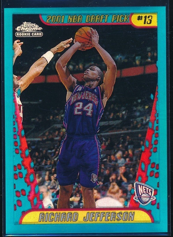 2001-02 Topps Chrome Refractors #141 Richard Jefferson Rookie / RC