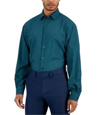 Alfani Mens Geo-Print Button Down Dress Shirt