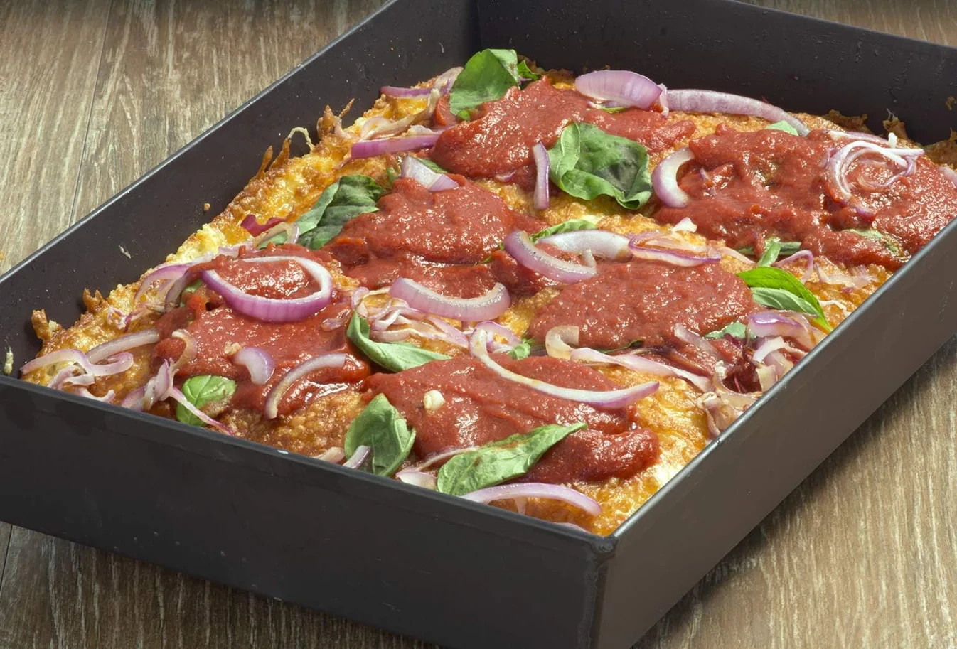 Detroit Style Pizza Pan 10x14 Inch Nonstick Steel Deep Dish Bakeware KitchenTool