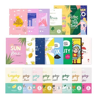 FACETORY K 1 Count (Pack of 23), Favorites-Plus Collection (23 Mask Pack) 