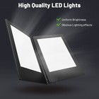 WeChef LED Back Lit Light Menu Holder Cover Folding Double Panel Fits 8"x10.5" — photo 4