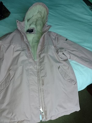 Regatta Women's Pink Hooded Waterproof Zip-Up Rain Coat Size 20 UK