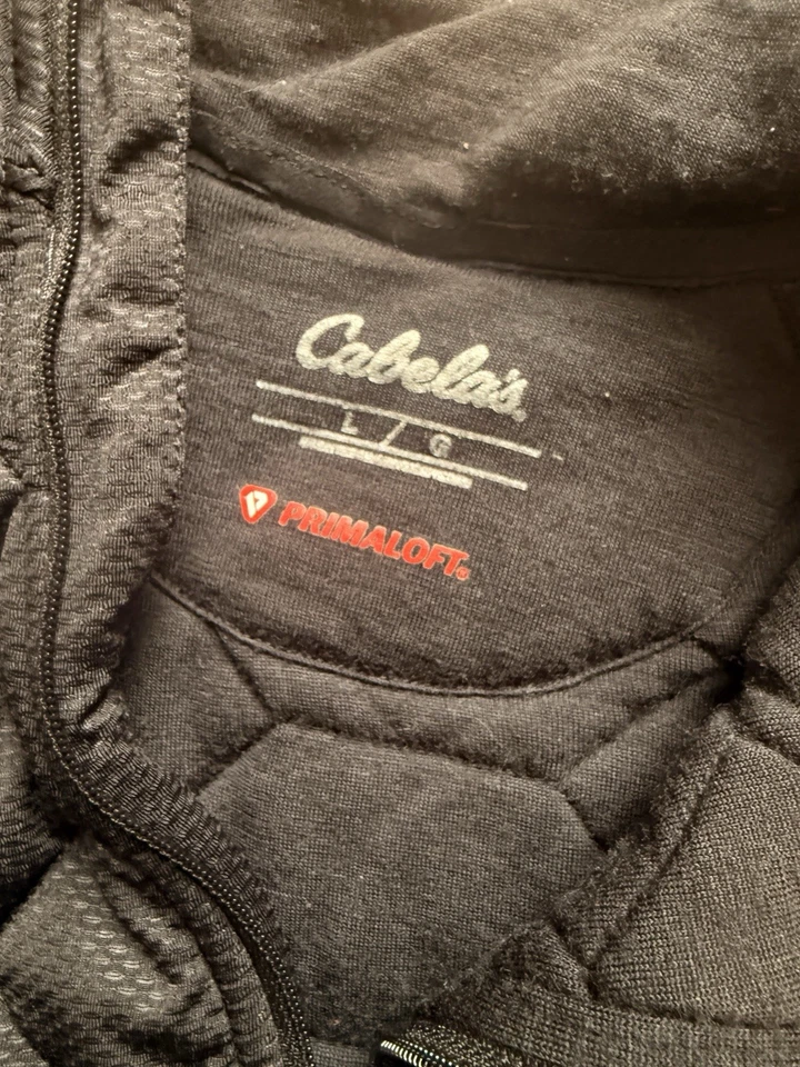 Cabelas ECWCS stand Hunter Merino Wool Primaloft Base Top Men’s Black Large - Image 3 of 4